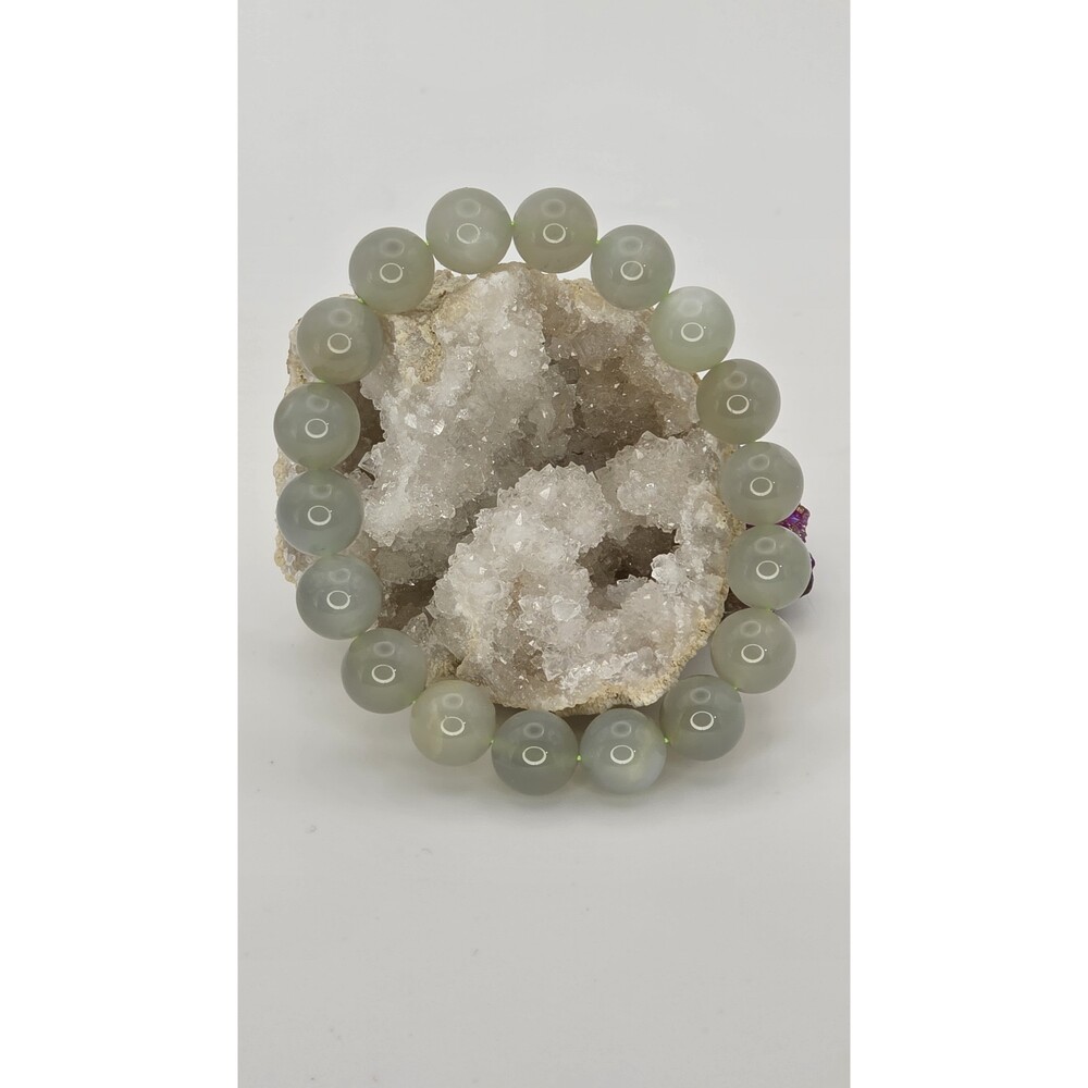 Green Moonstone Stretch Bracelet